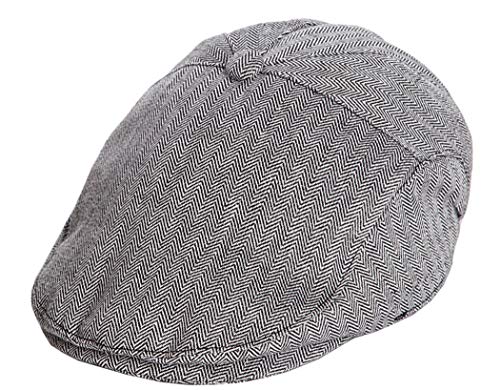 Boys-Tweed-Newsboy Cap Baby Cotton Beret Hat Fit 6m to 2 Years