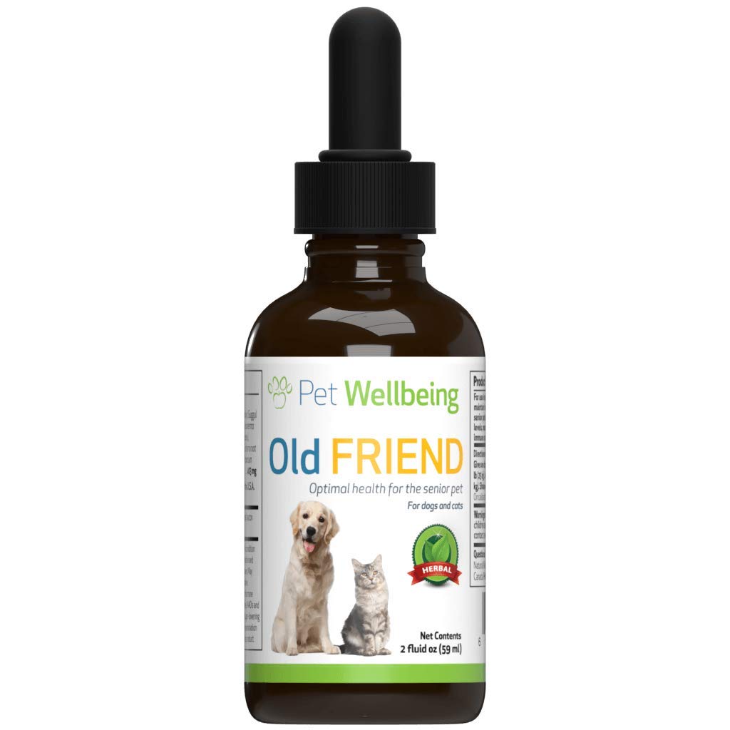 Pet Wellbeing - Old Friend For Senior Cats - Natural Support For Feline Seniors - 2Oz (59Ml)