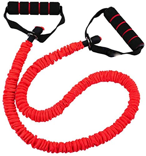 ITODA Fitness Resistance Bands with Handle Elastic Exercise Home Hotel Gym Workouts Yoga Pilates Training Tubes Leg Arm Strength Muscle Beginner Sport Equipment