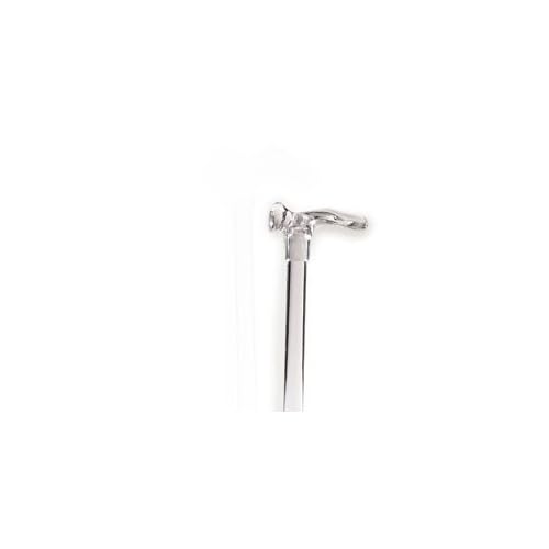 Acrylic Cane with Contour Grip Right Handle Clear