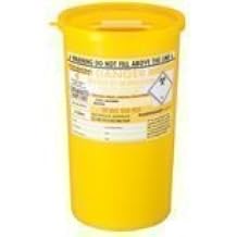 Large Sharps Bin 5 Litre Yellow Lid