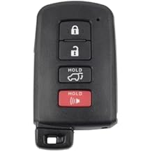 Dasbecan Key Fob Replacement Compatible with Toyota Highlander 2014-2019 Smart Proximity Keyless Entry Remote Control Replaces HYQ14FBA 89904-0E121 4 Buttons