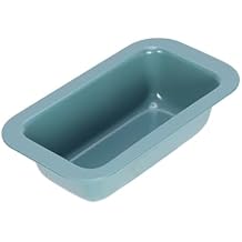 CHEFMADE Mini Bread Loaf Pan, 3" x 5.8" Nonstick Meatloaf Pan, Bakeware for Oven Baking, Homemade Bread (Green)