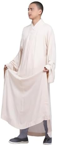 Unisex Traditional Buddhist Monk Robe Summer Comfortable Breathable Meditation Costume