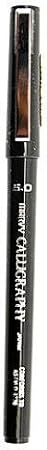 Marvy Uchida 6000 Calligraphy Pens - Black, 5.0 mm Broad (6 Pack) - Ideal for Lettering, Greeting Cards, Invitations & More