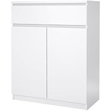 Tvilum 1 Drawer, 2 Door Sideboard White High Gloss