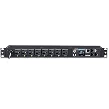 CyberPower PDU81001 Switched Metered-By-Outlet PDU, 100-120V/15A, 8 Outlets, 1U Rackmount