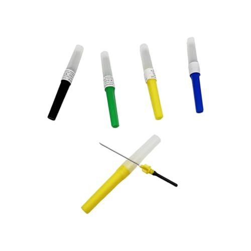 50Pcs Direct Insertion Blood Collection Needles,Collection Needle,Sterile Individual Packaging for Laboratories and Pets Veterinary Green 21G 50pcs