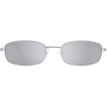 SOJOS Trendy Rectangle Sunglasses Womens Mens, Retro 80s 90s Y2k Chic Narrow Thin Skinny Sunnies SJ1187