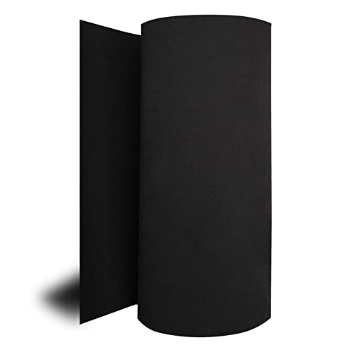 Foam Mart L200 EVA Foam Sheet 12 x 18 x 48 - Black High Density Cosplay Foam, Craft Foam Sheet, Closed Cell EVA Foam for DIY, Armor, Foam Padding, Marine, Insulation & Gym Mats