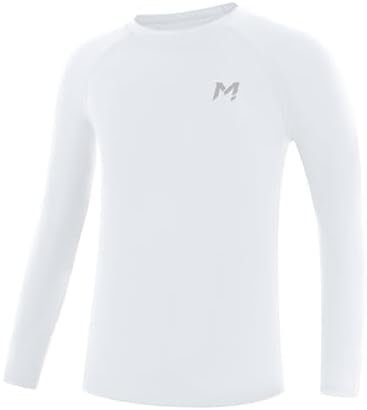 Moozava Boys Compression Shirt Long Sleeve Quick Dry Youth Undershirt Football Baseball Kids Athletic Soccer Base Layer Tops