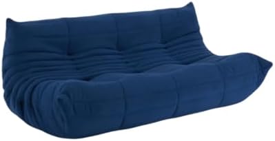 JOGIO Compression Sofa, 1/2/3 Seats, Lazy Chair, Living Sofa, Cute Floor Sofa, Modern, Stylish, Designer, Nordic, High Resilience Urethane Blue, 3 Seaters
