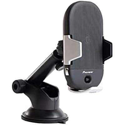 Pioneer SDA-SC510 Qi Wireless Charging Motorized Clamping Cradle - Fast Wireless Charging, 10 W Max, 5 W Min Charge - Accessory