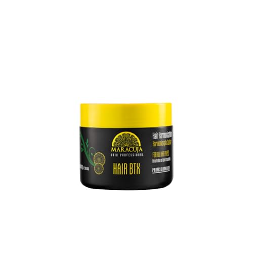 MARACUJA Hair Btx - Passion Fruit Brazilian Btx, Hair Harmonization, Anti-frizz - Intensive Treatment for all hair types, Hair Mask for Damage Repair and Control of Frizz and Volume - 17,63 oz