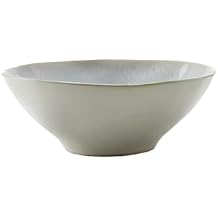 Tableau Margo White Bowl Stoneware Dinnerware Serveware 6 Piece Set