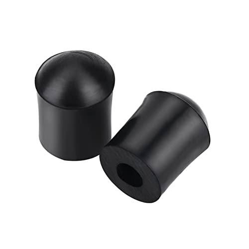 Double Bass Endpin Rubber Protectors, 2 Pack, Black, 1.06 x 0.79 x 0.75 inch, Floor Protection and Anti-Slip