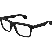 Gucci GG1573O 001 Eyeglasses Men's Black Full Rim Rectangle Shape 55mm