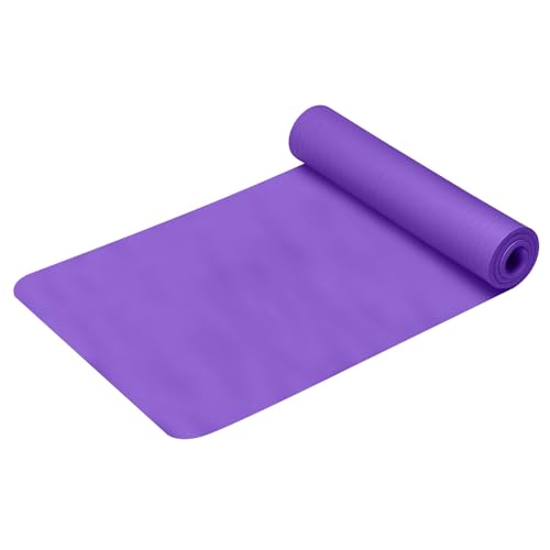 Thin Yoga Mat 15 Inch Thick High Density Anti-Tear Non Slip Exercise Yoga Mat with Carrying Strap Hot Yoga Mat for Fitness, Home Yoga, Gym, Stretching, Workouts, Floor, Pilates