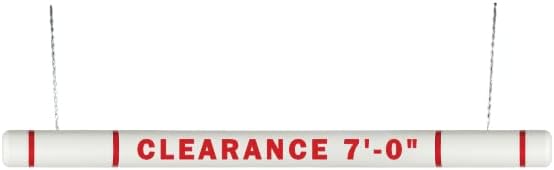 ClearanceGard 4 x 80 Clearance Bar Kit- Clearance X XX Lettering - Innoplast (White Red Tape)