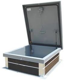 Acudor Galvanized Roof Hatch, Steel, 24x24