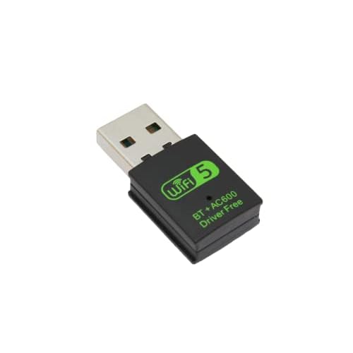 DIGISHUO Mini WiFi Dongle | USB Bluetooth WiFi Receiver Driver Dual Band Network Card, 600Mbps Dual Band 2.4 | 5Ghz Wireless Network External Receiver |for PC | Laptop | Desktop