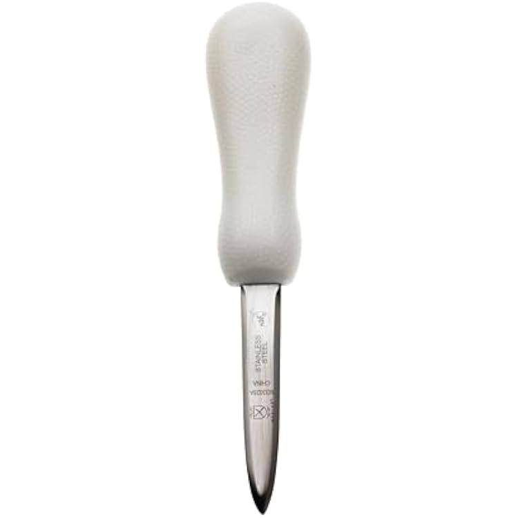 Mercer Culinary Boston Style Oyster Knife with Poly Handle, 3 Inch, White