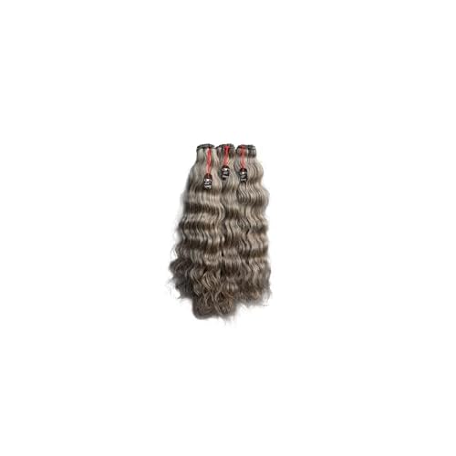 22 Wavy Salt & PepperNatural Gray 3 bundles. Its 100% Natural Indian Virgin Raw Hair Extensions .Natural color unprocessed and not treated with any kind of chemicals