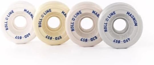 L'ESTEL SKATES - Roll Line - Roll-Line Magnum - Set of 8 Wheels + 16 Bearings for Figure Skating on Wheels for Free-Skating, Diameter 57 mm.