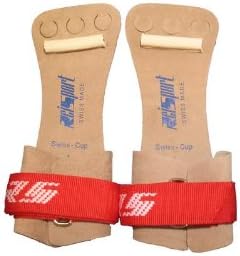 Reisport Men's Hook & Loop High Bar Grip, Small, Gymnastic Grips, Men and Boys Gymnastics Training, Long Lasting, Leather, Safe Grip, Gymnastic High Bar Grips