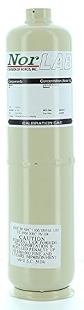 100 PPM Isobutylene Calibration Gas, Balance Air, 103 Liter Steel Cylinder.
