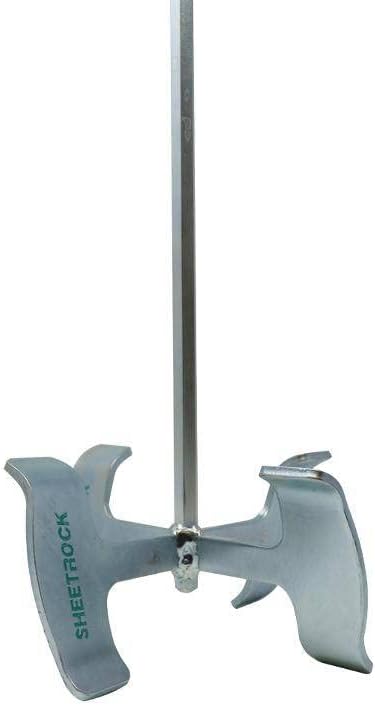 USG Sheetrock 30" Drywall Mud Mixer, Heavy-Gauge Steel Joint Compound Mixing Paddle, Tri-Fold Blade Design, Self-Centering Shaft, Fits Standard 1/2" Drive Drills