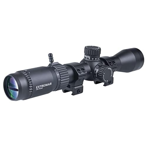 Viiko Long Eye Relief Scope 1.5-7x42 Half Mildot Illuminated Reticle 7.8 Eye Relief Fits Mosin 189130 M39 M44 Huge Eye Box Switch Viewer