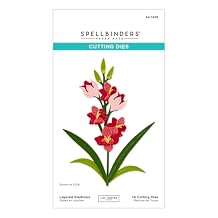 Spellbinders S4-1429 Layered Gladiolus Etched Dies from The Wildflowers Collection by Lisa Horton
