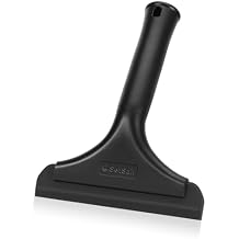 SetSail Shower Squeegee for Glass Doors Small Squeegee for Shower Glass Door Mini Silicone Windshield Squeegee for Car Window, All Black