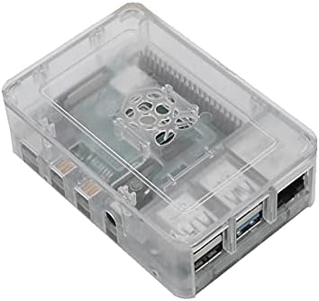 Raspberry Pi 4 Plastik Muhafaza Kutusu - Şeffaf (Raspberry Pi Logolu)