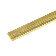 Metal Blanks H59 Brass Rods Flat Bar Copper Square Bar Width 4mm 5mm 6mm 8mm 10mm 15mm 20mm 60mm 80mm Thickness 3mm 4mm 5mm 6mm Crafts Stock(6 x 20 x 500mm)