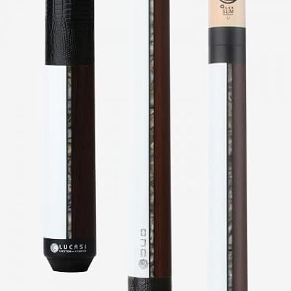 LZDU11 Lucasi Duo Half Paint/Half Exotic Wood Series Pool Cue