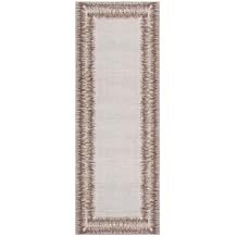 Gertmenian Indoor Boho Rug - 2x6 Runner, Non Slip, Super Strong, Ideal for High Traffic Areas in Entryway, Bedroom, Kitchen - Davina, Tan, 24550