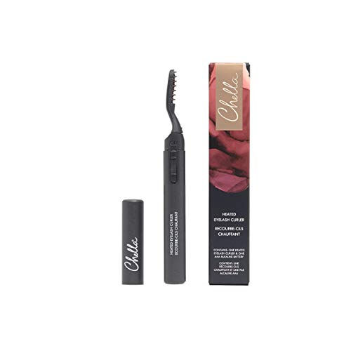 Chella Heated Eyelash Curler with Included AAA Battery - Safe and Gentle Wont Damage Your Eyelashes, Non-Rechargeable AAA Battery