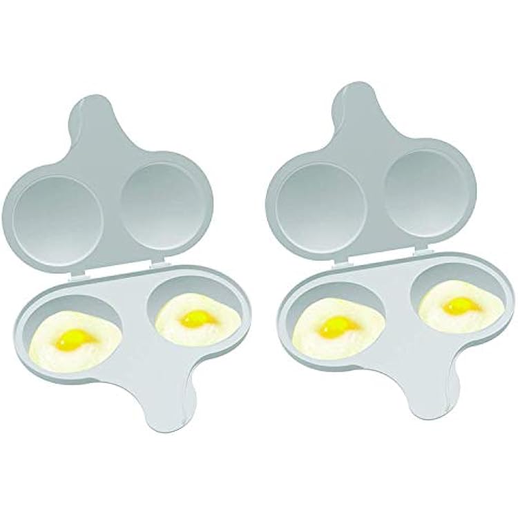 Nordic Ware 64702 Microwave 2 Cavity Egg Poacher 2 Pack