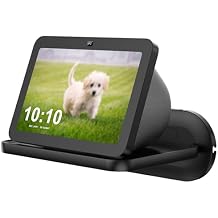 PlusAcc Wall Mount for Show 8 - Space-Saving Wall Stand Shelf Bracket Compatible with Google Nest Hub Max and Show 8 (3rd & 2nd & 1st Gen), Built-in Cable Management (Black)