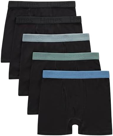 boys Hanes Originals Ultimate Supersoft Boys Boxer Brief Underwear, Assorted, 5-pack