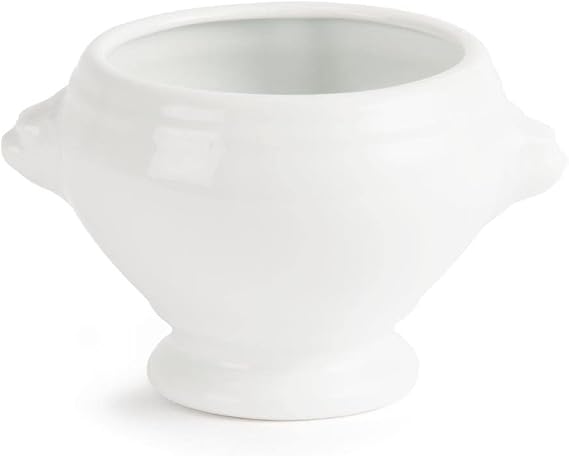 Olympia Whiteware Lion Head Soup Bowls 475Ml Porcelain Kitchen Dish 6pc