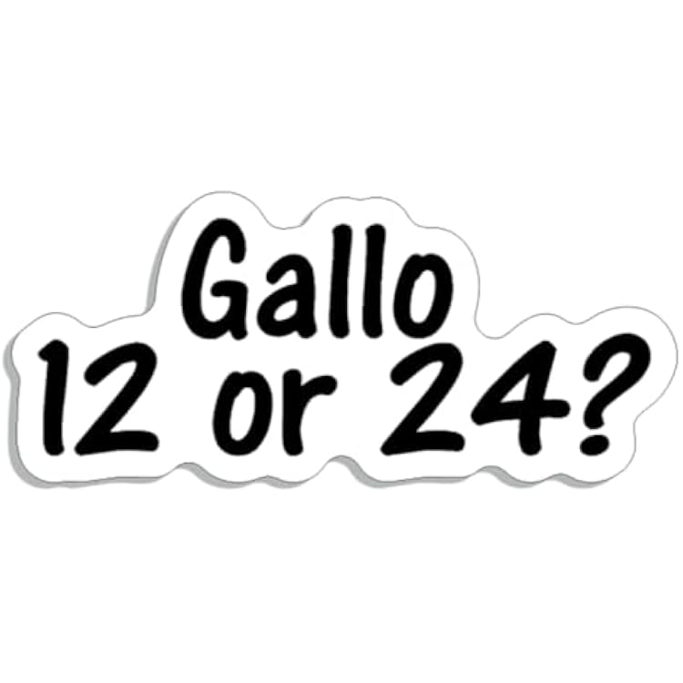 Gallo 12 or 24? Paul Walker Buster Style Decal Sticker Custom Die-Cut Vinyl Turbo Lowered Hella Drift Illest Import