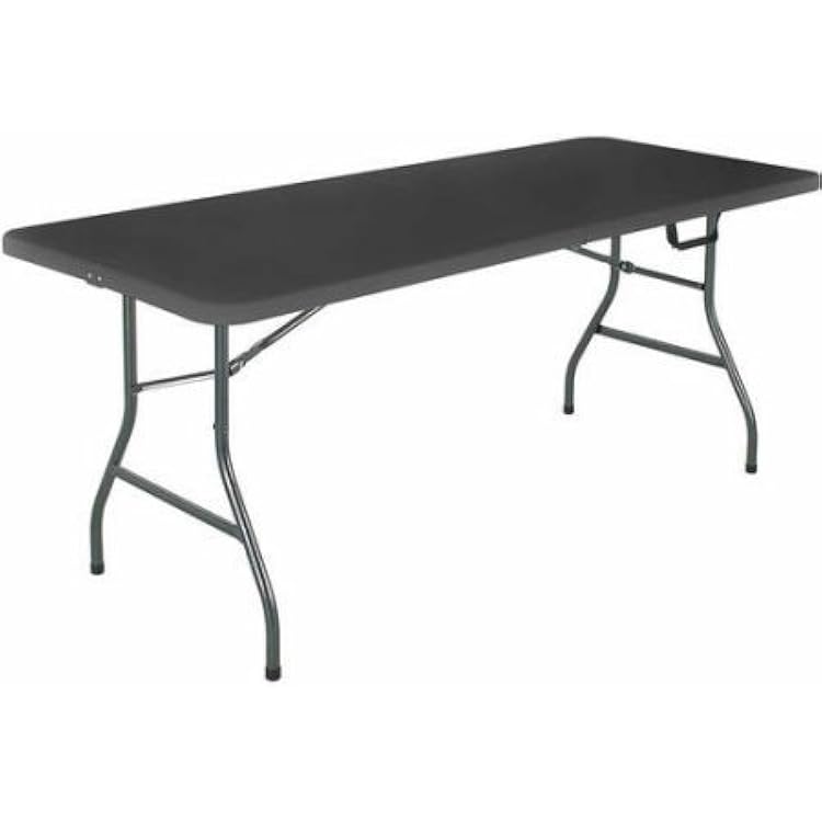 CCS 6 Foot Steel Frame Fold In Half Folding Table 6 Foot Table