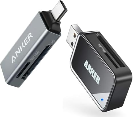 Anker 2-in-1 USB C Memory Card Reader&Anker USB 3.0 SD Card Reader