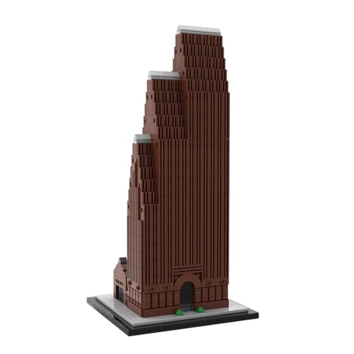 American Skyline Collection Bank of America Center Model Kit, 1:800 Scale Micro Block Set for Adults, Famous Houston Skyscraper Replica 1295PCS