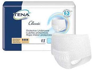 Tena Classic Protective Underwear, Medium (Case of 80)