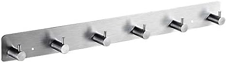 Deltahome Stainless Steel 6 Knob Towel Holder Hanger Hanger - Screw System