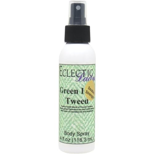 Eclectic Lady Green Irish Tweed Body Spray, Double Strength, 4 ounces, Body Mist for Women with Clean, Light & Gentle Fragrance, Cologne with Soft, Subtle Aroma For Daily Use